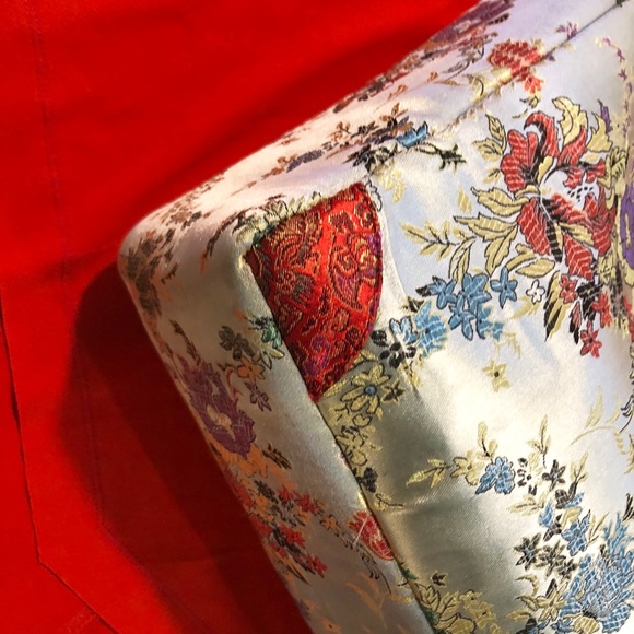 Authentic Vintage Asian Silk XL Tote Bag - Picture 7 of 8